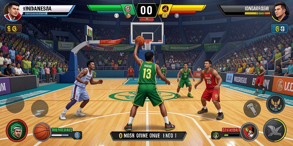 Moment seru saat menghadapi bos besar dalam game.